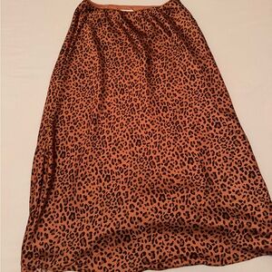Cheetah print long skirt